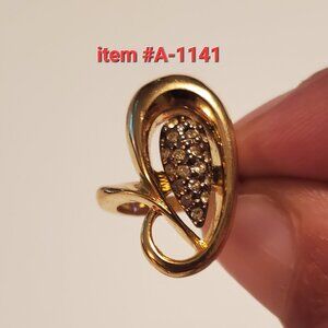 1 Gold Ring, item # A-1141, wt. 8 grams, size 4.5---4.7.